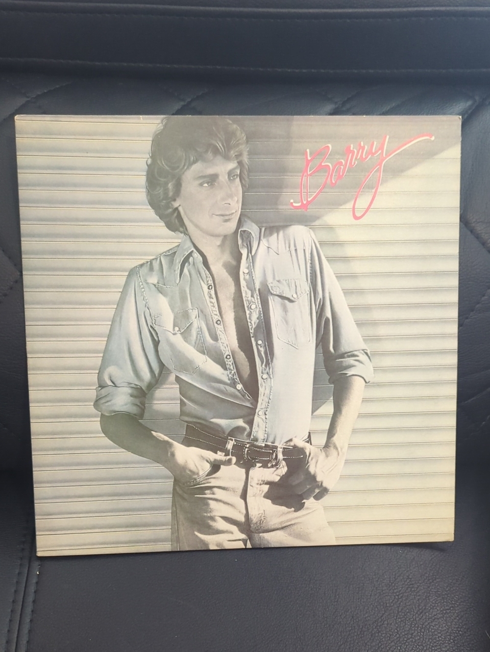 Vintage Barry Vinyl Record Album with Pink Logo